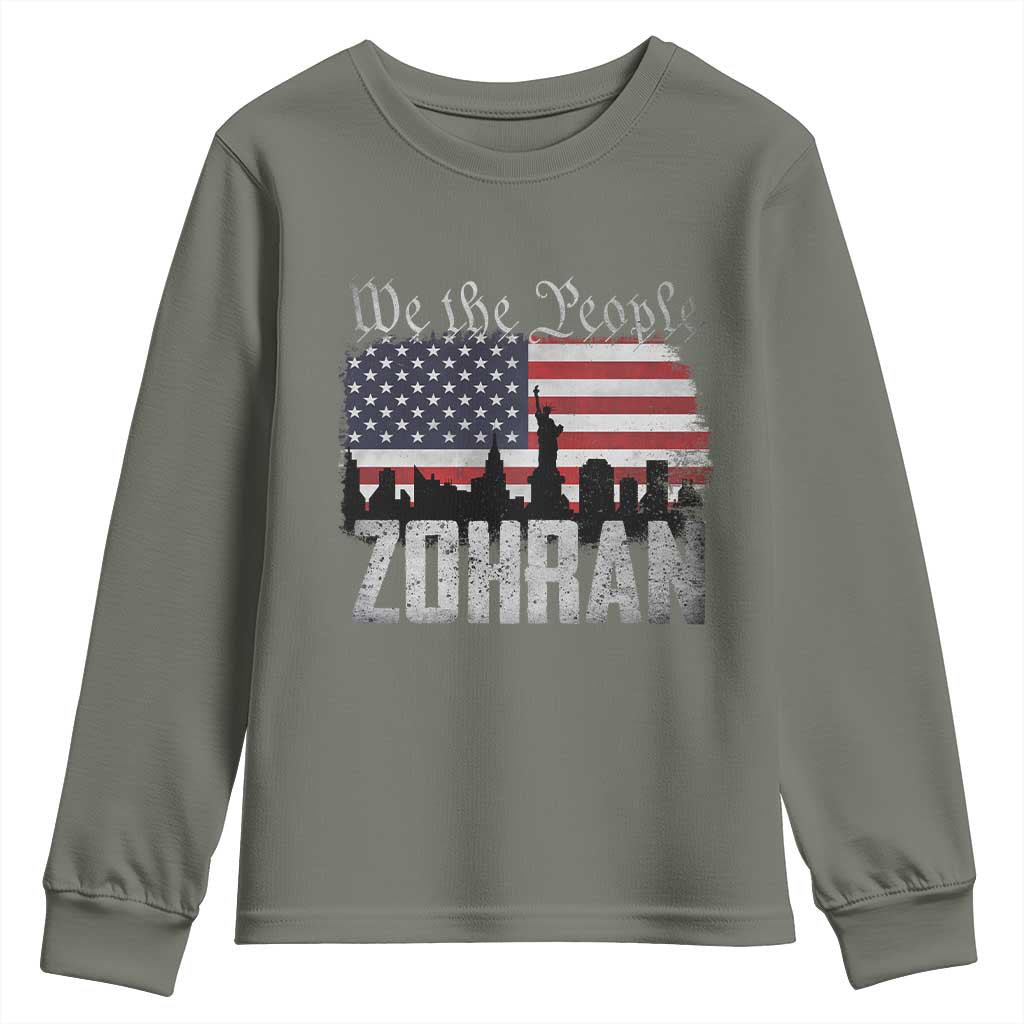 Zohran Mamdani Groovy Flowers Youth Sweatshirt Retro Style TS02