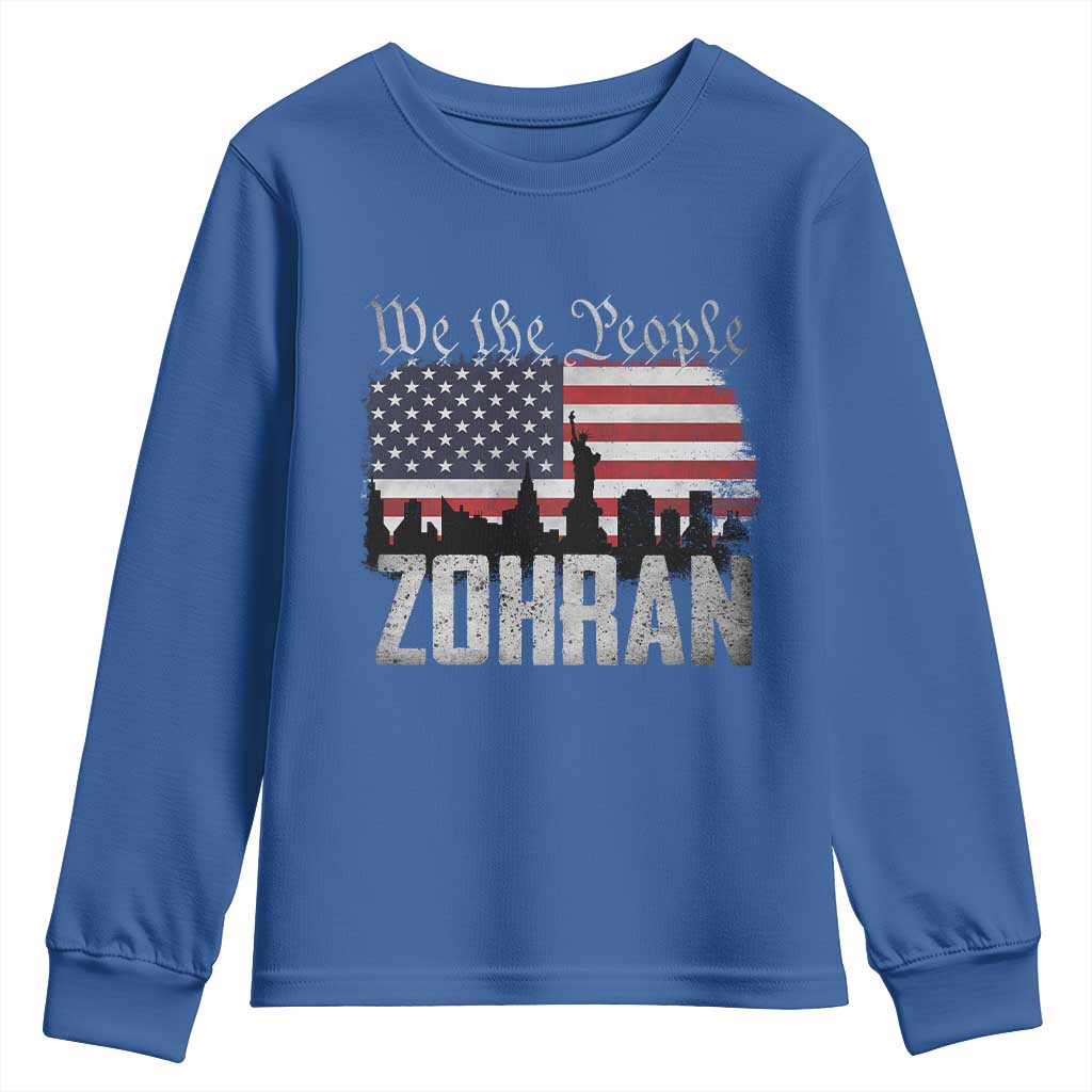 Zohran Mamdani Groovy Flowers Youth Sweatshirt Retro Style TS02