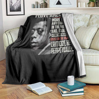 James Baldwin American Patriotic Throw Blanket I Love America More Than Any Country - Wonder Print Shop