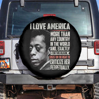James Baldwin American Patriotic Spare Tire Cover I Love America More Than Any Country - Wonder Print Shop