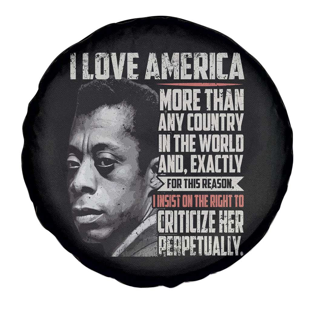 James Baldwin American Patriotic Spare Tire Cover I Love America More Than Any Country - Wonder Print Shop