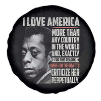 James Baldwin American Patriotic Spare Tire Cover I Love America More Than Any Country - Wonder Print Shop