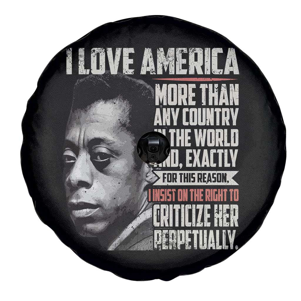 James Baldwin American Patriotic Spare Tire Cover I Love America More Than Any Country - Wonder Print Shop