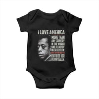 James Baldwin American Patriotic Baby Onesie I Love America More Than Any Country - Wonder Print Shop
