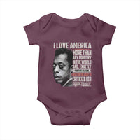 James Baldwin American Patriotic Baby Onesie I Love America More Than Any Country - Wonder Print Shop