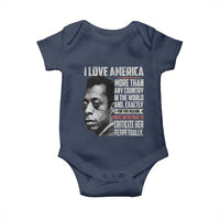 James Baldwin American Patriotic Baby Onesie I Love America More Than Any Country - Wonder Print Shop