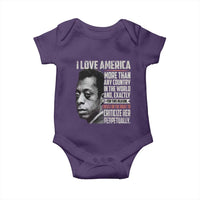 James Baldwin American Patriotic Baby Onesie I Love America More Than Any Country - Wonder Print Shop