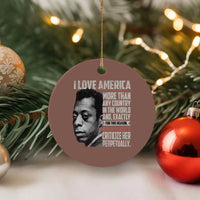 James Baldwin American Patriotic Ceramic Ornament I Love America More Than Any Country - Wonder Print Shop