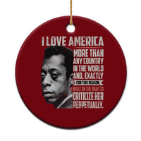 James Baldwin American Patriotic Ceramic Ornament I Love America More Than Any Country - Wonder Print Shop