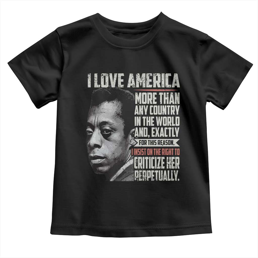 James Baldwin American Patriotic Toddler T Shirt I Love America More Than Any Country - Wonder Print Shop