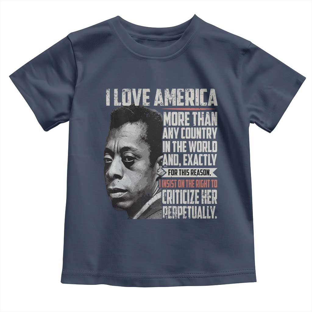 James Baldwin American Patriotic Toddler T Shirt I Love America More Than Any Country - Wonder Print Shop