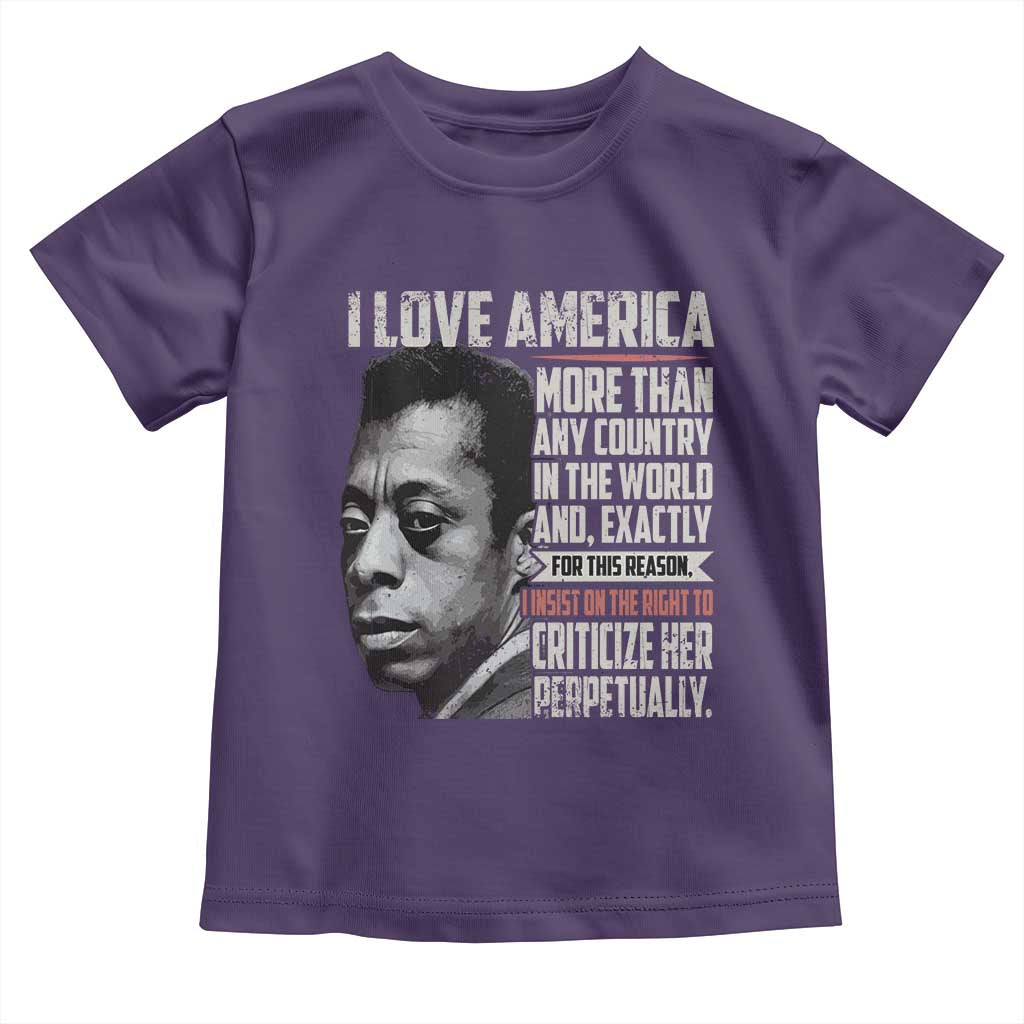 James Baldwin American Patriotic Toddler T Shirt I Love America More Than Any Country - Wonder Print Shop