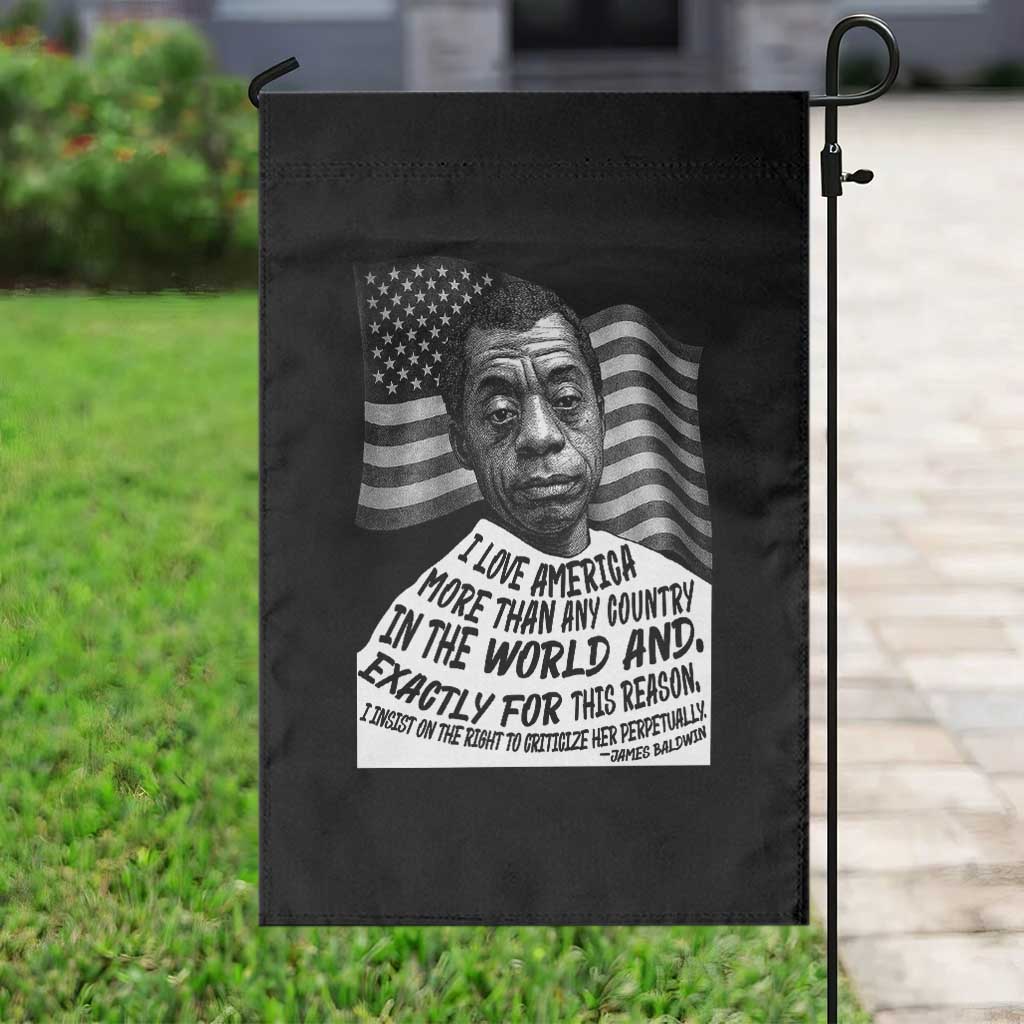 James Baldwin American Patriotic Garden Flag I Love America More Than Any Country American Flag - Wonder Print Shop