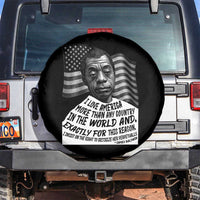 James Baldwin American Patriotic Spare Tire Cover I Love America More Than Any Country American Flag - Wonder Print Shop