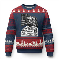 James Baldwin American Patriotic Ugly Christmas Sweater I Love America More Than Any Country American Flag - Wonder Print Shop