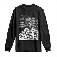 James Baldwin American Patriotic Long Sleeve Shirt I Love America More Than Any Country American Flag - Wonder Print Shop