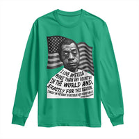 James Baldwin American Patriotic Long Sleeve Shirt I Love America More Than Any Country American Flag - Wonder Print Shop
