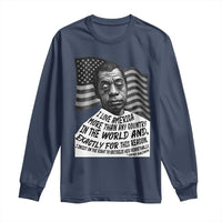 James Baldwin American Patriotic Long Sleeve Shirt I Love America More Than Any Country American Flag - Wonder Print Shop