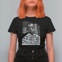 James Baldwin American Patriotic T Shirt For Women I Love America More Than Any Country American Flag - Wonder Print Shop