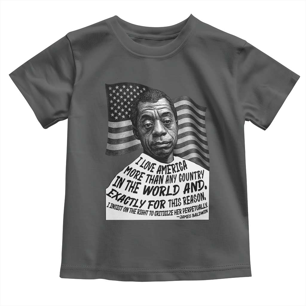 James Baldwin American Patriotic Toddler T Shirt I Love America More Than Any Country American Flag - Wonder Print Shop
