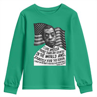 James Baldwin American Patriotic Youth Sweatshirt I Love America More Than Any Country American Flag - Wonder Print Shop