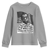 James Baldwin American Patriotic Youth Sweatshirt I Love America More Than Any Country American Flag - Wonder Print Shop