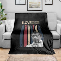 James Baldwin American Patriotic Throw Blanket I Love America More Than Any Country Retro - Wonder Print Shop