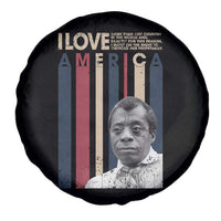 James Baldwin American Patriotic Spare Tire Cover I Love America More Than Any Country Retro - Wonder Print Shop