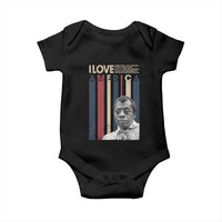 James Baldwin American Patriotic Baby Onesie I Love America More Than Any Country Retro - Wonder Print Shop