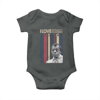 James Baldwin American Patriotic Baby Onesie I Love America More Than Any Country Retro - Wonder Print Shop