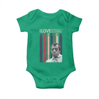 James Baldwin American Patriotic Baby Onesie I Love America More Than Any Country Retro - Wonder Print Shop