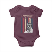James Baldwin American Patriotic Baby Onesie I Love America More Than Any Country Retro - Wonder Print Shop