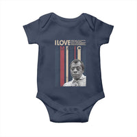 James Baldwin American Patriotic Baby Onesie I Love America More Than Any Country Retro - Wonder Print Shop