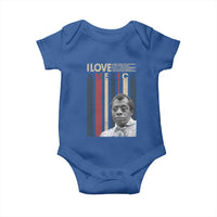 James Baldwin American Patriotic Baby Onesie I Love America More Than Any Country Retro - Wonder Print Shop