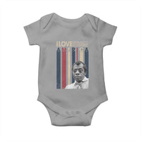 James Baldwin American Patriotic Baby Onesie I Love America More Than Any Country Retro - Wonder Print Shop