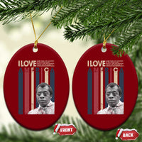James Baldwin American Patriotic Ceramic Ornament I Love America More Than Any Country Retro - Wonder Print Shop