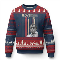 James Baldwin American Patriotic Ugly Christmas Sweater I Love America More Than Any Country Retro - Wonder Print Shop