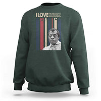James Baldwin American Patriotic Sweatshirt I Love America More Than Any Country Retro - Wonder Print Shop