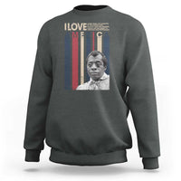 James Baldwin American Patriotic Sweatshirt I Love America More Than Any Country Retro - Wonder Print Shop