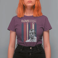 James Baldwin American Patriotic T Shirt For Women I Love America More Than Any Country Retro - Wonder Print Shop