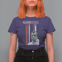 James Baldwin American Patriotic T Shirt For Women I Love America More Than Any Country Retro - Wonder Print Shop
