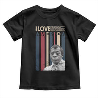 James Baldwin American Patriotic Toddler T Shirt I Love America More Than Any Country Retro - Wonder Print Shop