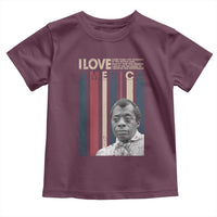 James Baldwin American Patriotic Toddler T Shirt I Love America More Than Any Country Retro - Wonder Print Shop