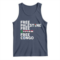 Free Palestine Sudan Congo Tank Top Human Rights Activist Justice and Solidarity - Wonder Print Shop