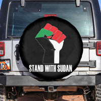Stand With Sudan Power Fist Spare Tire Cover Sudan Flag Activist Peace and Protest - Wonder Print Shop