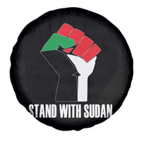 Stand With Sudan Power Fist Spare Tire Cover Sudan Flag Activist Peace and Protest - Wonder Print Shop