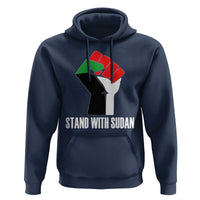 Stand With Sudan Power Fist Hoodie Sudan Flag Activist Peace and Protest - Wonder Print Shop