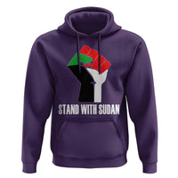 Stand With Sudan Power Fist Hoodie Sudan Flag Activist Peace and Protest - Wonder Print Shop