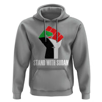 Stand With Sudan Power Fist Hoodie Sudan Flag Activist Peace and Protest - Wonder Print Shop