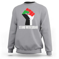 Stand With Sudan Power Fist Sweatshirt Sudan Flag Activist Peace and Protest - Wonder Print Shop